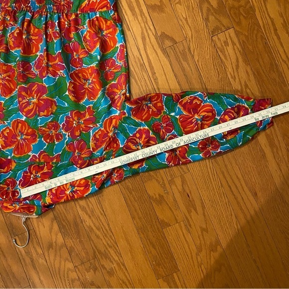 Vintage 80s Lord & Taylor Silk Floral Set Cropped Jacket Resort M/L - Picture 11 of 16